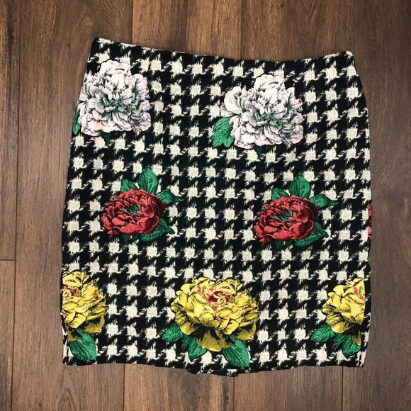 Sara Campbell Dresses & Skirts - Sara Campbell Floral Skirt Womens Sz 14 Made in the USA Knee Length Work Casual